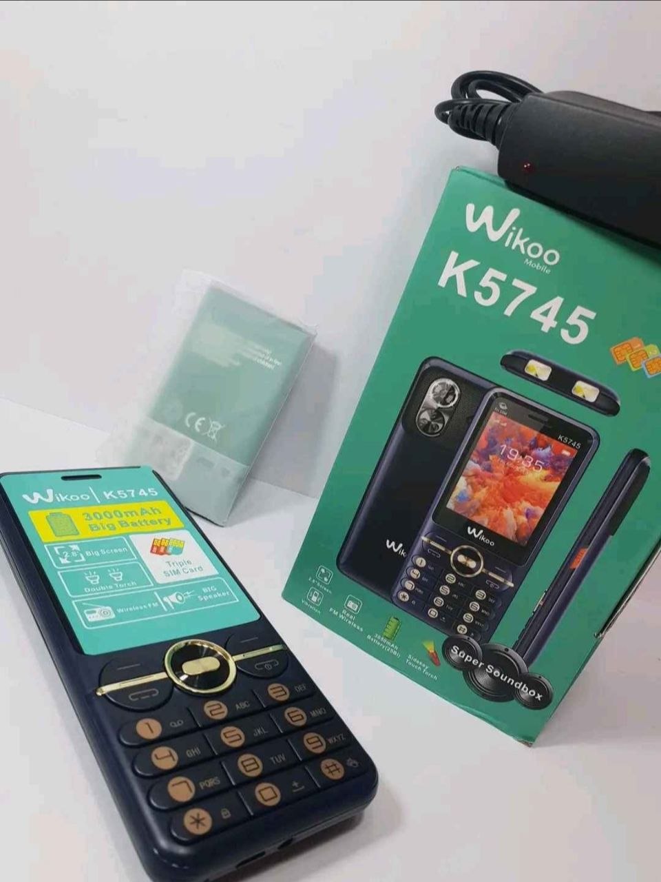 K5745 Wikoo نوعية triple puce grade batterie 2500 mah 📱 3 شرائح في هاتف واحد + ! 🎁