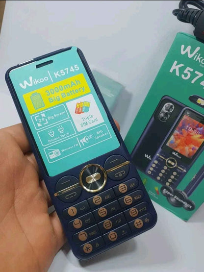 K5745 Wikoo نوعية triple puce grade batterie 2500 mah 📱 3 شرائح في هاتف واحد + ! 🎁